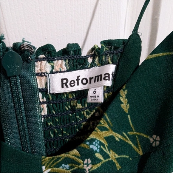Reformation Green Floral Women's Dress - Picture 3 of 4